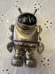 Chrome Belt Buckle Outer Space Suit Man Alien Astronaut