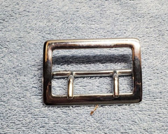 Dutyman 2-1/4&Prime; Plain Belt Buckle Nickel Plated Double notched