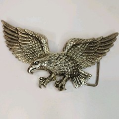 American Bald Eagle Figural Cutout Metal Belt Buckle – USA – Patriotic