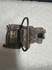 Vintage Fire Truck Belt Buckle 1981 by The Great American Buckle Co
