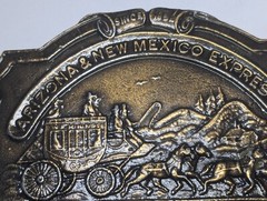 VINTAGE ARIZONA & NEW MEXICO EXPRESS CO WELL FARGO MINING COMPANY BELT BUCKLE