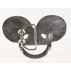 Deadmouse LOGO Style Metal Glow in the Dark Enamel Inlay Metal Buckle 4&Prime; x 3&Prime;