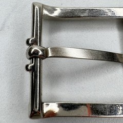 Silver Tone Simple Basic Belt Buckle