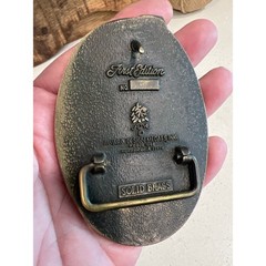 Vintage Corvette Brass belt buckle Award Design Metals