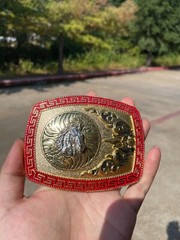 Western Buckle Gold Silver Red Horse Head Buckle Cowboy 2 » Hebillas Vaqueras