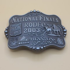 Choice – Vintage Belt Buckle – Hesston National Finals Rodeo 2002, 2003, 2004