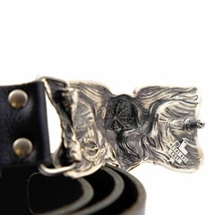 Valkyrie german silver belt buckle, Scandinavian Nordic Celtic Viking buckle