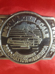 Las Vegas Fly-In R/C Quarter Scale Airplane Belt Buckle 3 1/4&Prime; x 2 1/2&Prime;