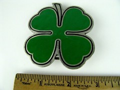 Great American Products Fine Pewter Shamrock Four 4 Leaf Clover Belt Buckle 2001