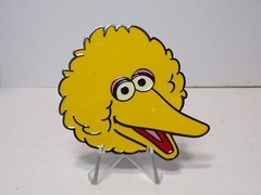 Big Bird Sesame Street 2011 Metal Enamel Belt Buckle 101124WT2-B4