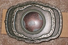 Belt Buckle. Arizona Jean Co. Western. 1.5&Prime; Wide. Solid Metal. NWT.