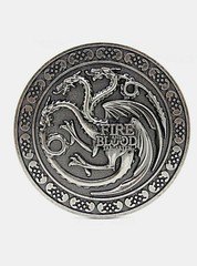 Game of Thrones House Targaryen Dragon Enamel Metal Belt Buckle