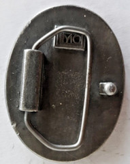 vintage oval Sierra Club pewter belt buckle 1977 by IMC 2.5&Prime; tall 2&Prime; wide