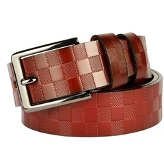 renwoxing Mens Genuine Leather Belt 1.5&Prime;, 38&Prime;-40&Prime; waist adjustable, Coffee