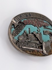 VTG 1986 Heavy Equipment Operator Belt Buckle The Great American Buckle Co USA
