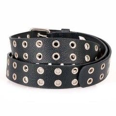 Milwaukee Leather MP7119 Men&rsquo;s Genuine Leather Grommet Detailing Nickel Buckle