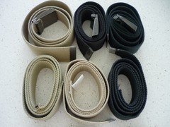6 ADJUSTABLE FABRIC BELTS 9 BUCKLES BILLABONG-LACOSTE-NOXIN- PUMA-NIKE -AM EAGLE