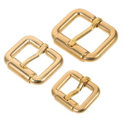 3 Pcs Brass Strap Adjuster Buckle Replacement Metal Belt Hardware