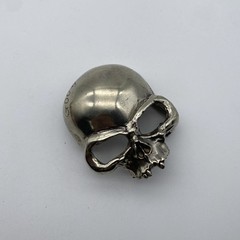 Copper Casted Skull Buckle Handmade Leather Belt DIY Fastener Buckle