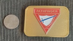 Brand New PATHFINDER CLUB BELT BUCKLE sword design metal