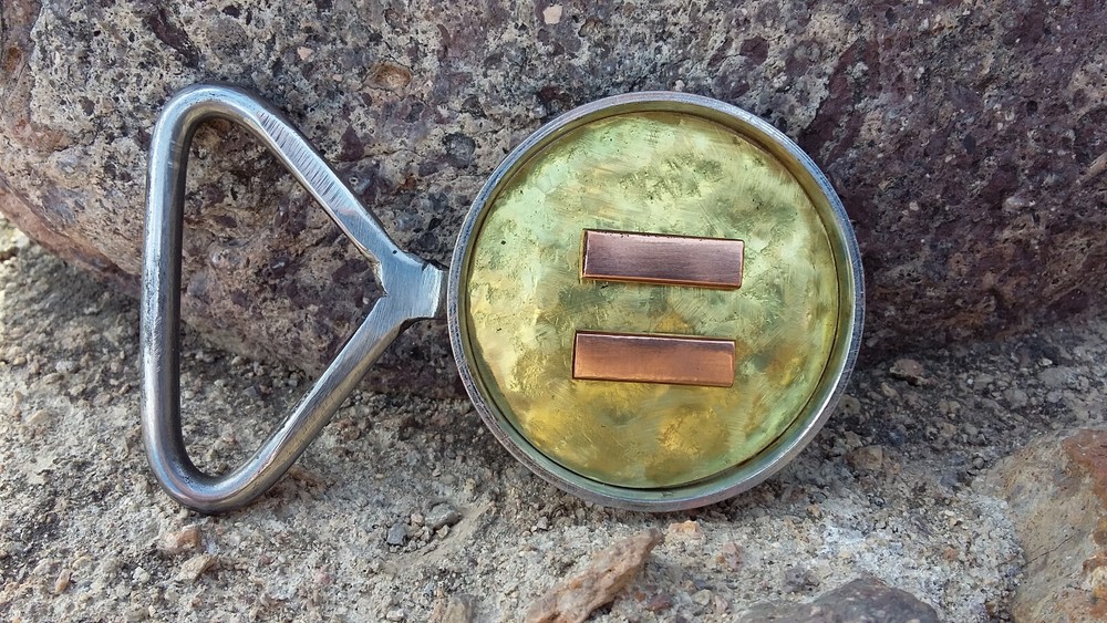 Equal Rights Equality for all Belt buckle -Handmade- RT ARTISAN WORKS