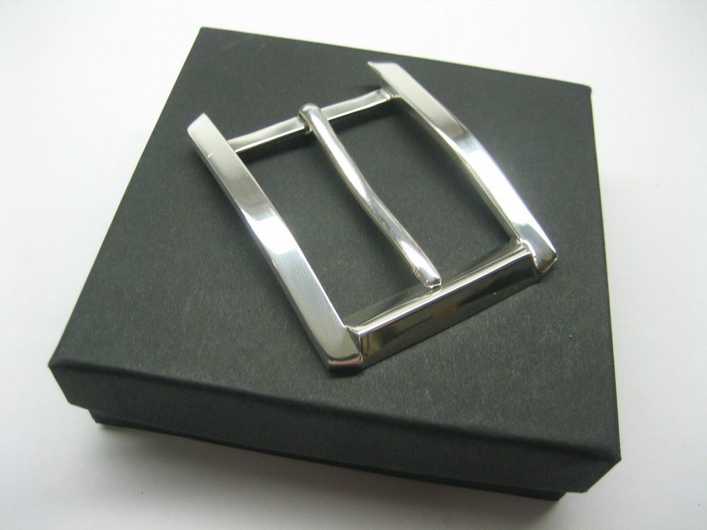 STERLING SILVER 925 BUCKLE AVAILABLE FOR 1&Prime; 1-1/8&Prime; 1-1/4&Prime; 1-3/8&Prime; 1-1/2&Prime; BELTS