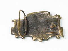 Vintage Railroad Caboose Belt Buckle Brass Train 1979 Chicago Limited Edition