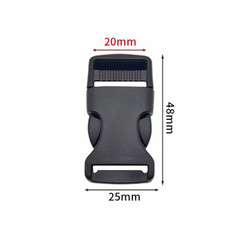 10Pcs Plastic Side Release Buckles Clip for Paracord Backpack Pet Collar Webbing