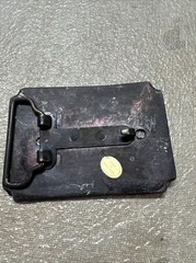Vtg Brass Belt Buckle Western Pioneers Wagon Trail Cowboy Horse Approx 3.5&Prime;x2.5&Prime;