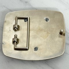 Letter Y Initial Monogram Silver Tone Belt Buckle Western – 3.16&Prime; x 2.78&Prime;