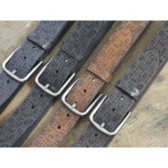 Rectangular 4cm Pin Buckle Jet Hematite for 35-40mm Interchangeable Belts