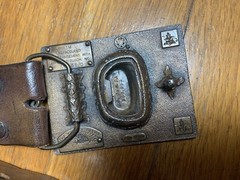 Budweiser Vintage Leather Belt Rodeo Cowboy Country Men’s Belt Western Buckle