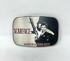 SCARFACE Metal Belt Buckle 4.5&Prime; x 3&Prime; Fits Belt Widths up to 1.5&Prime; – NEW!