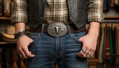 Men Women Belt Buckle Silver Metal Longhorns Bull Oval Filigree Cow Skull Texas