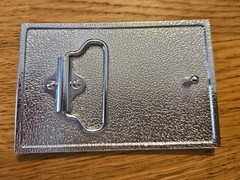 American Flag Metal Belt Buckle US Seller Black Silver Tone Biker Patriotic