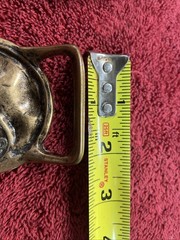 1975 Seascape Sea Gull Bird Solid Brass Belt Buckle Tech Ether Guild Vintage