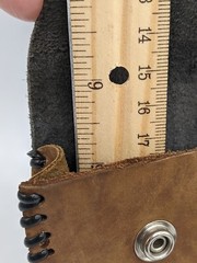 Proud American Veteran Brown/Tan Belt Bag Personal Accessory Case