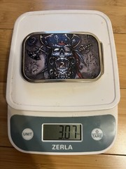 Tattoo Johnny Men haunted rockabilly LICENSED pirate Belt Buckle,Y2K| 4inX2.5in