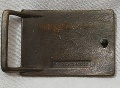 Vintage Brass Belt Buckle Henry Ford Detroit Automobiles Record Model T Year Car