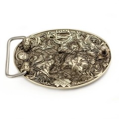 Virgo german silver buckle, Virgin Horoscope Astrological Zodiac Sign buckle