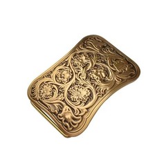 Pure brass Tang grass rich and precious flower belt buckle head ethnic style