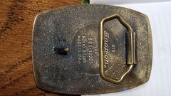 Snap-On Belt Buckle Leading The Way SSX-1232 BTS Solid Brass Shelf H2