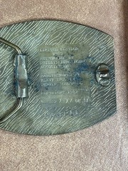 1982 Kansas&rsquo; Biggest Rodeo Phillipsburg Kansas Brass Belt Buckle Sample