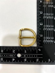 Solid Brass Raw Brass Belt Buckle Made in Italy Fits 1.18&Prime; Belt Strap