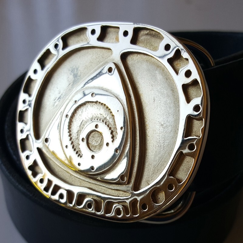 Rotary Belt Buckle in solid brass or bronze