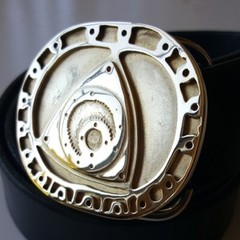 Rotary Belt Buckle in solid brass or bronze