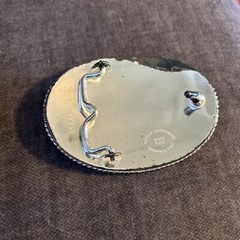 Montana Silversmiths Belt Buckle Motorcycle Mountain Rope Trim Gold Plated READ