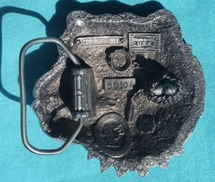 HEAVY FIERCE BULLDOG DOG BELT BUCKLE TANSIDE DRAGON DESIGN 1991