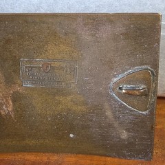 Volkswagen Bronze Metal Clip Belt Buckle w/ VW Logo, Fits 2 in Belt