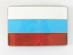 NEW RUSSIA FLAG COUNTRY PATRIOTIC RED BLUE WHITE SOVIET UNION BELT BUCKLE